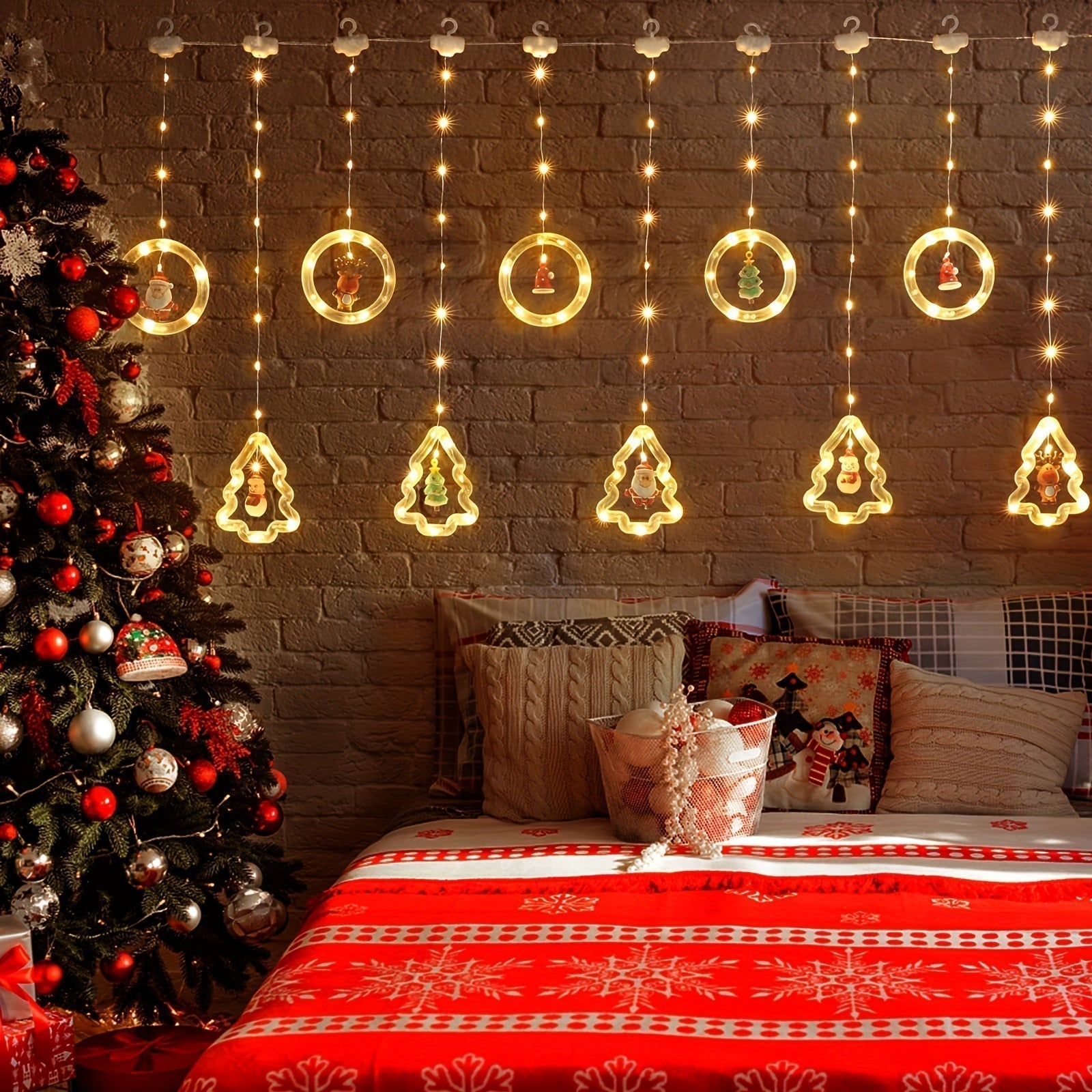 Anneau de Vœux LED Décoratif | Éclairage Magique pour Noël