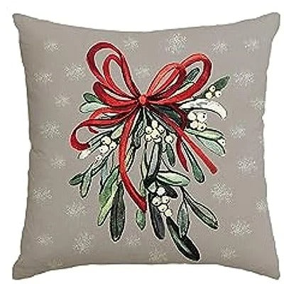 Housse de Coussin de Noël Verte | Design Festif et Confortable