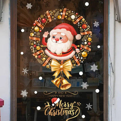 Autocollants de Noël pour Fenêtres | Décoration Festive et Réutilisable