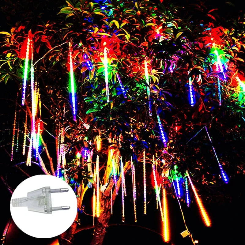 Lumières LED de Douche Extérieure | Décoration Scintillante pour Noël