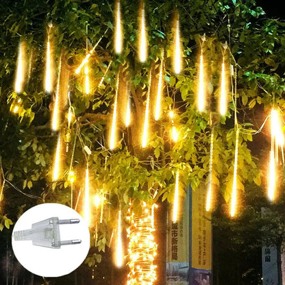 Lumières LED de Douche Extérieure | Décoration Scintillante pour Noël