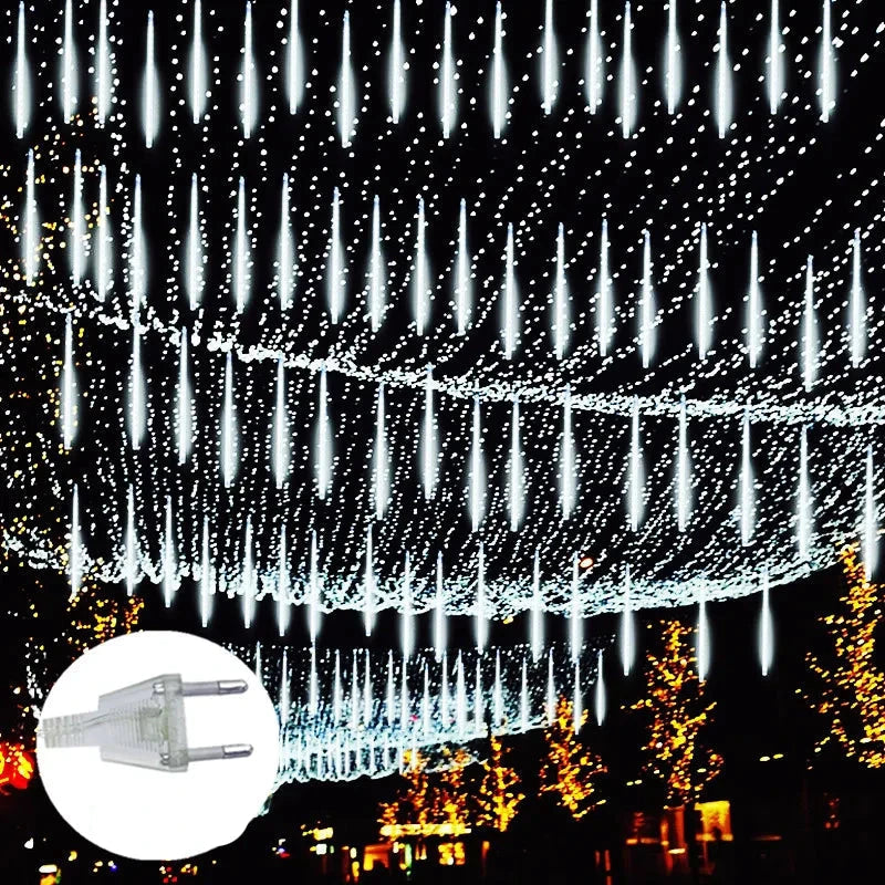 Lumières LED de Douche Extérieure | Décoration Scintillante pour Noël