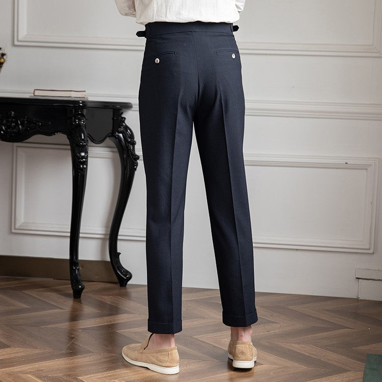 Pantalon Droit Sur Mesure pour Hommes | Élégance Rétro et Confort Quotidien