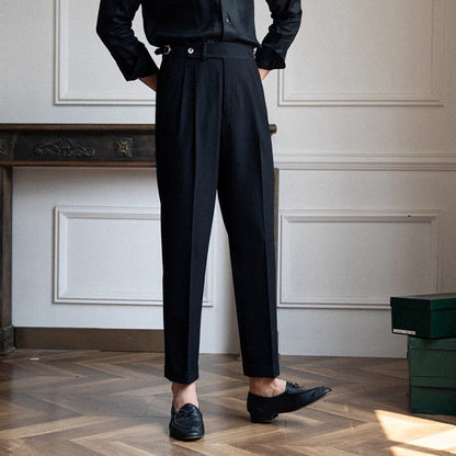 Pantalon Droit Sur Mesure pour Hommes | Élégance Rétro et Confort Quotidien