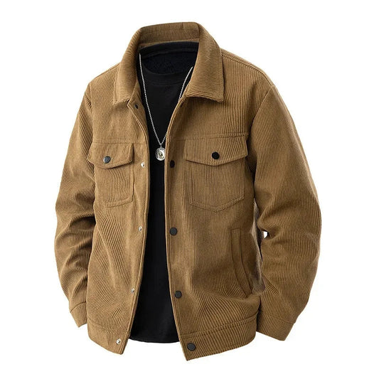 Veste d'Automne pour Hommes | Style Classique en Velours Côtelé