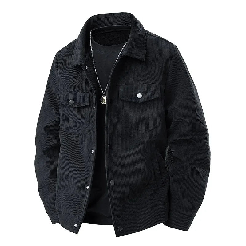Veste d'Automne pour Hommes | Style Classique en Velours Côtelé