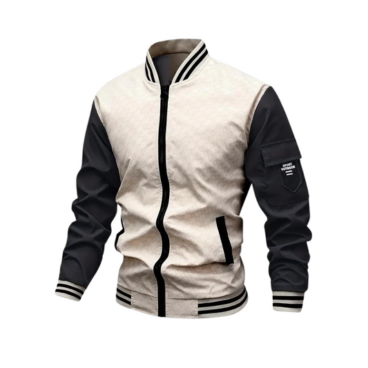 Veste Bomber Bicolore pour Hommes | Style Sportif et Confort Optimal