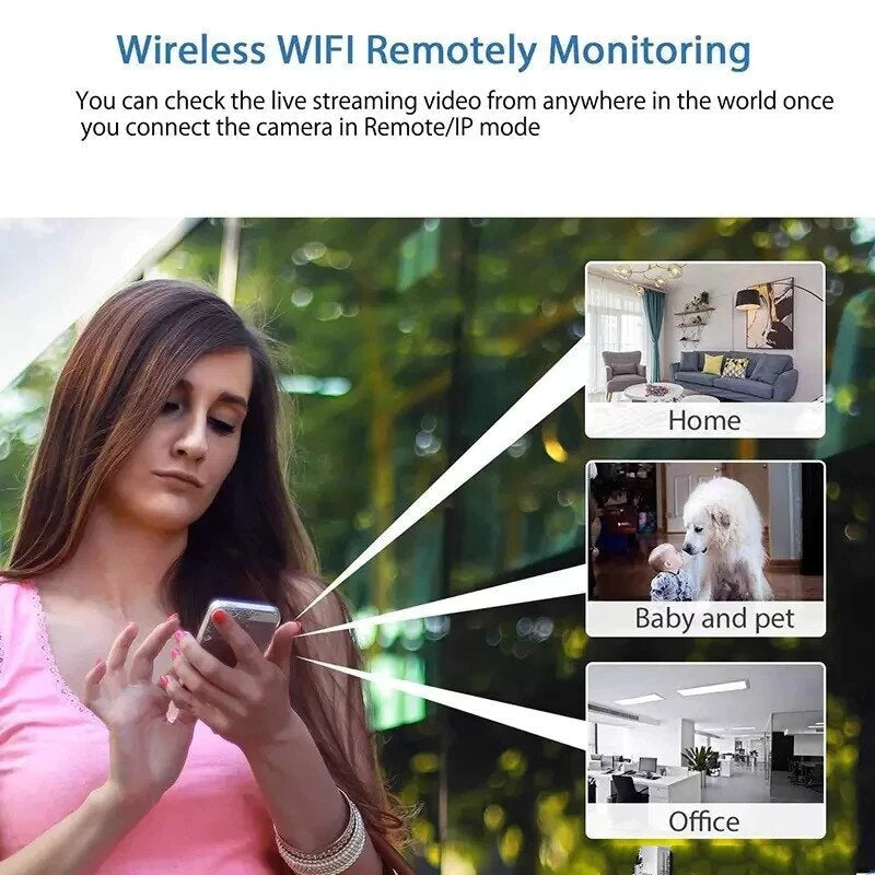 Caméra de Sécurité WiFi Portable | Vision Nocturne et Détection de Mouvement