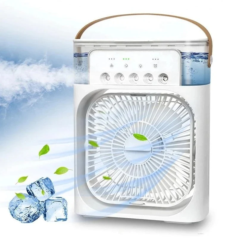 Ventilateur de Brume Glacée Portable | Refroidissement Rapide et Silencieux