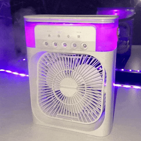 Ventilateur de Brume Glacée Portable | Refroidissement Rapide et Silencieux