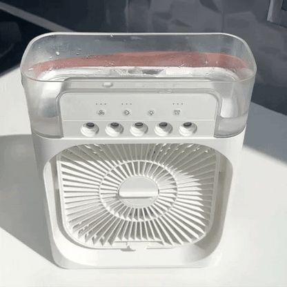 Ventilateur de Brume Glacée Portable | Refroidissement Rapide et Silencieux