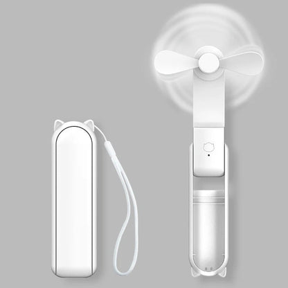 Ventilateur Portable Rechargeable | 3 Vitesses, Pliable et Powerbank