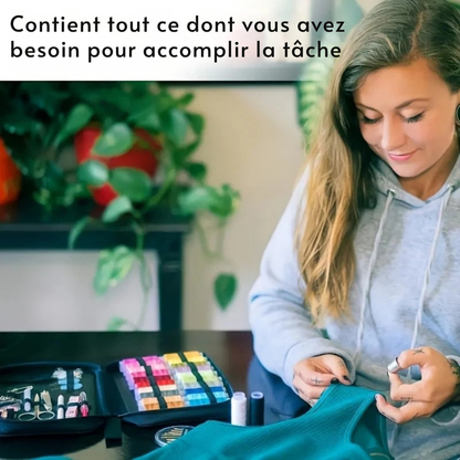 Kit de couture portable 26 x 11,6 cm - les réparations à portée de main