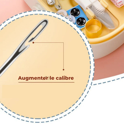 Coffret de couture compact en PP 15,5 cm — retouches à portée de main