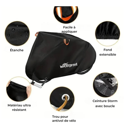 Housse de vélo 3 couches en polyester - protection extérieure