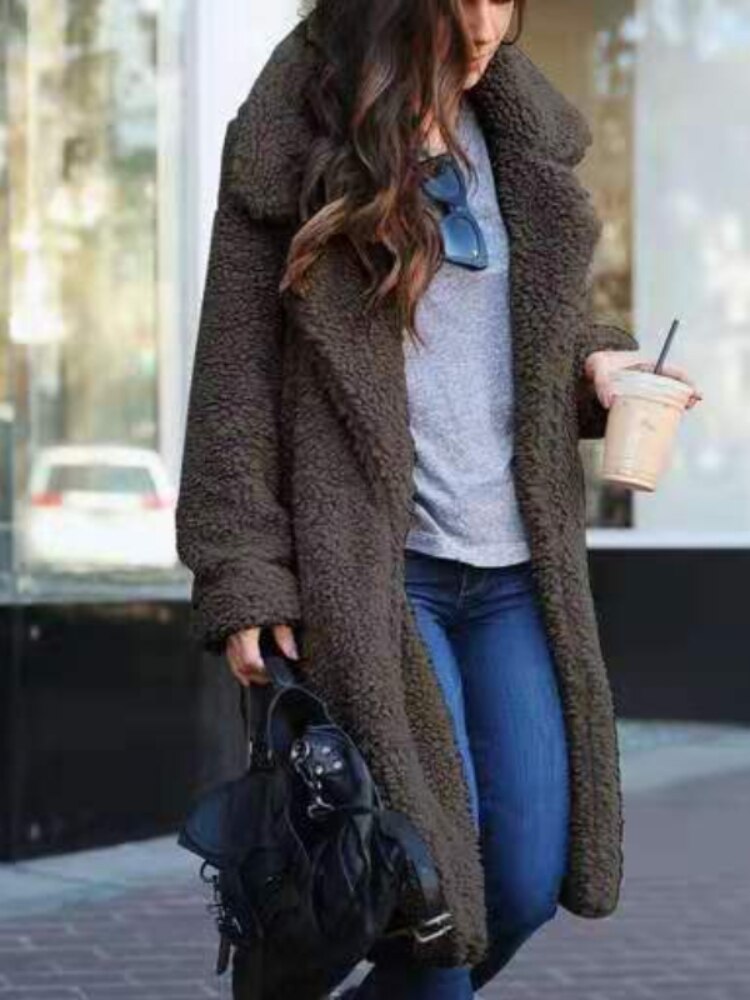 Manteau Teddy Oversized Femme | Confort Douillet et Style Moderne