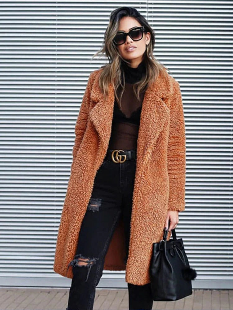 Manteau Teddy Oversized Femme | Confort Douillet et Style Moderne