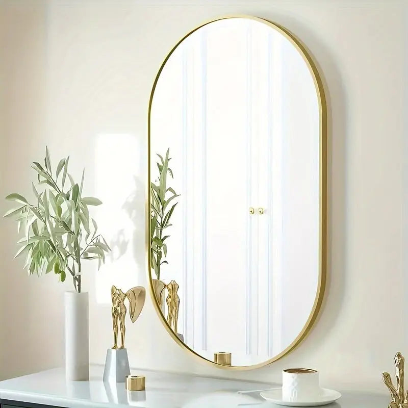 Miroir Ovale Élégant pour Décoration | Design Intemporel et Sophistiqué