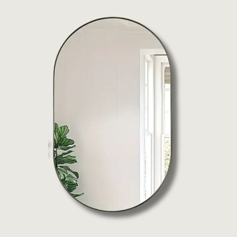 Miroir Ovale Élégant pour Décoration | Design Intemporel et Sophistiqué