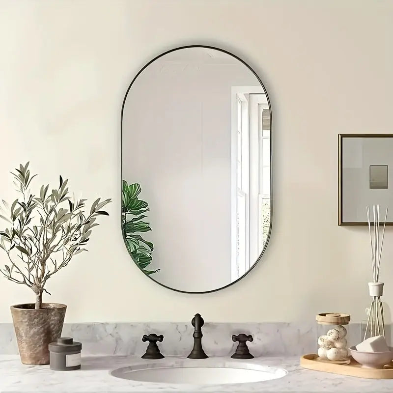 Miroir Ovale Élégant pour Décoration | Design Intemporel et Sophistiqué