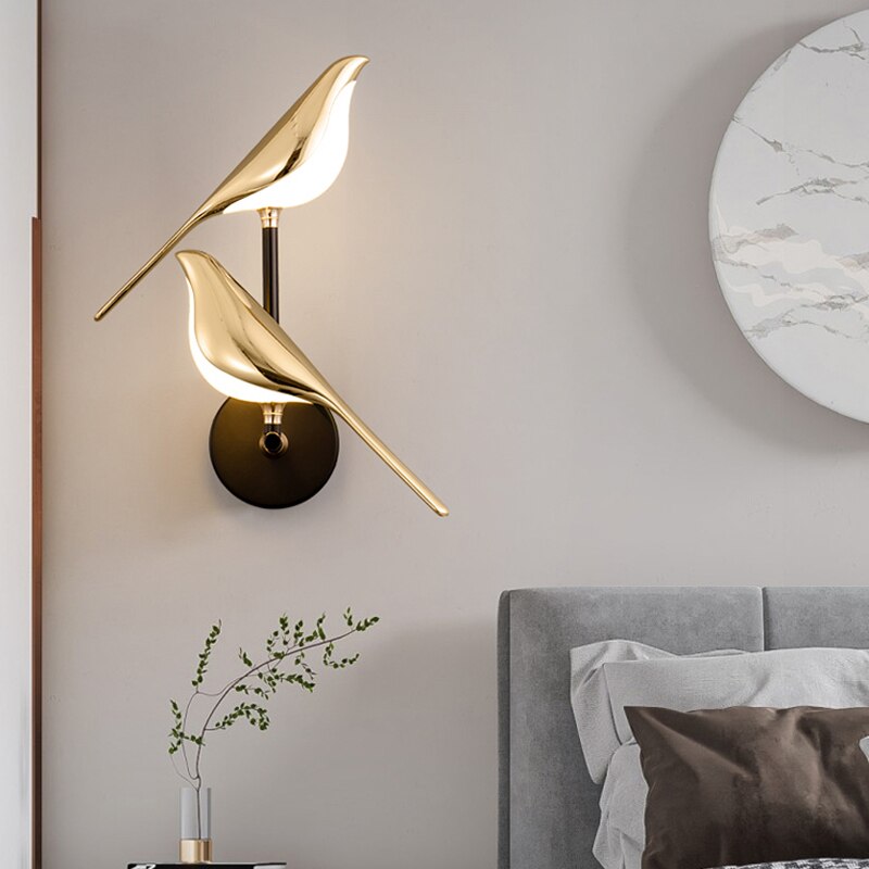 Applique Murale LED Oiseau Moderne | Éclairage Élégant et Énergétiquement Efficace