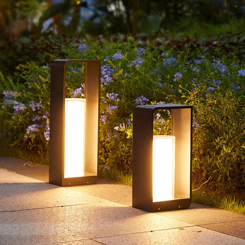Lampe Solaire en Acier Inoxydable | Éclairage Étanche et Écologique pour Jardin