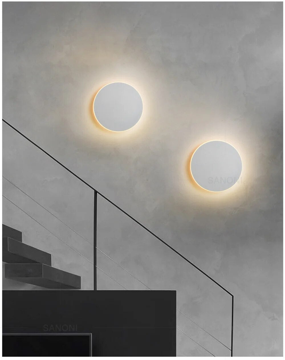 Applique Murale LED Circulaire | Design Élégant et Énergétiquement Efficace