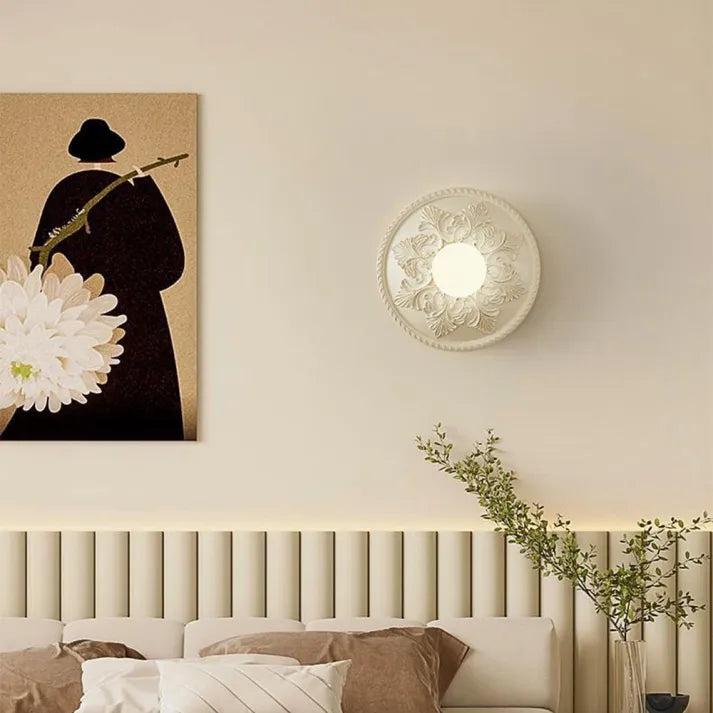 Applique Murale en Résine Café Lait | Éclairage Contemporain et Ambiance Chaleureuse