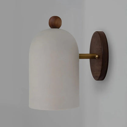 Applique Murale en Bois de Noyer | Design Énergétique et Élégant