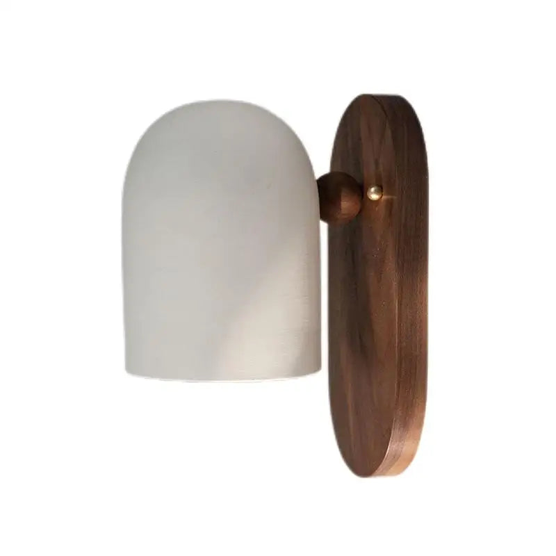 Applique Murale en Bois de Noyer | Design Énergétique et Élégant
