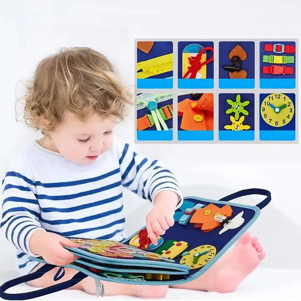 Livre Éducatif Montessori pour Enfants | Outil d'Apprentissage Interactif en Feutre