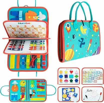 Livre Éducatif Montessori pour Enfants | Outil d'Apprentissage Interactif en Feutre