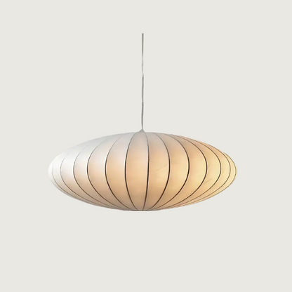 Luminaire Suspendu Japandi Moderne | Éclairage Doux et Ambiant en Soie