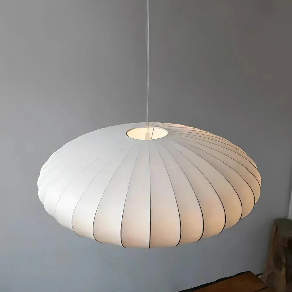 Luminaire Suspendu Japandi Moderne | Éclairage Doux et Ambiant en Soie