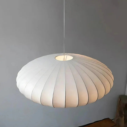 Luminaire Suspendu Japandi Moderne | Éclairage Doux et Ambiant en Soie