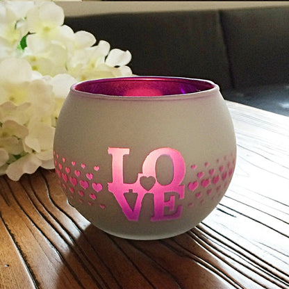 Porte-tealight en Verre Fait Main | Design Mosaïque Éclatant et Unique