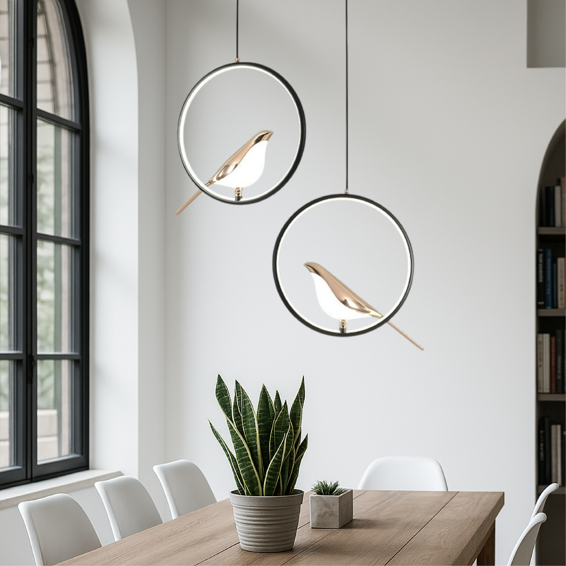 Lampe Suspendue Contemporaine pour Salle à Manger | Design Élégant et Réglable