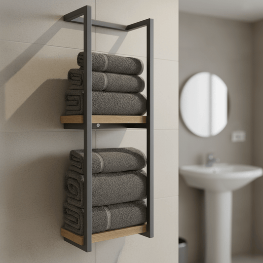 PUREDRY – Porte-serviettes mural élégant – Finition en acier inoxydable résistant à la rouille