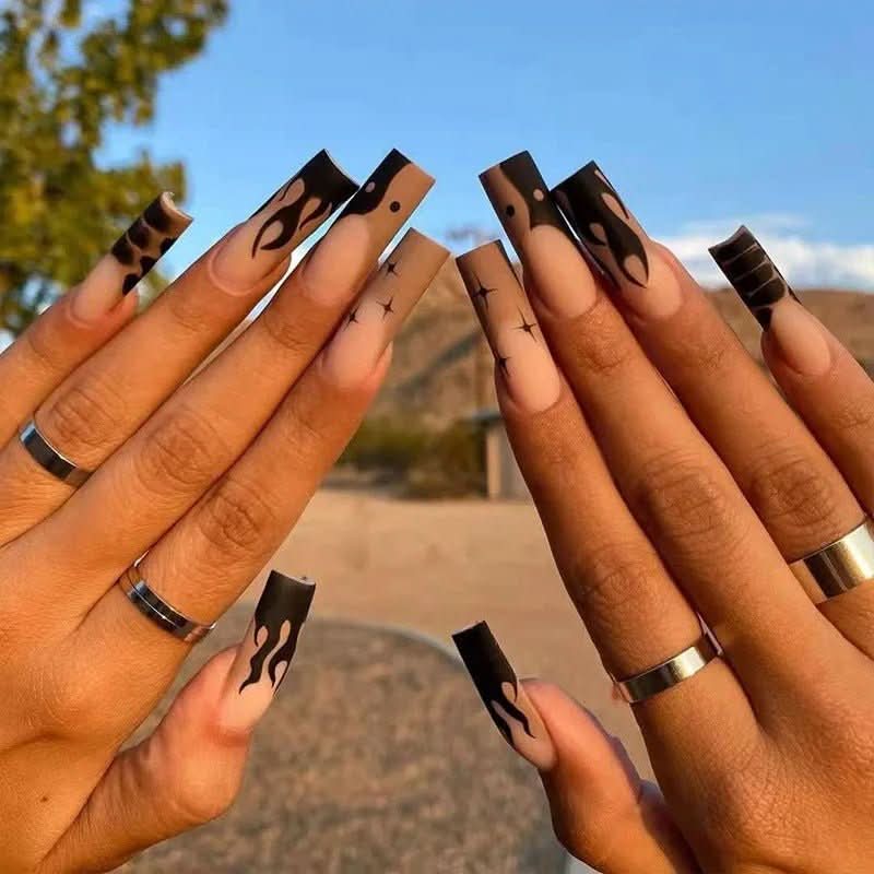 Ongles Press-On Roses Premium | Application Rapide et Élégante