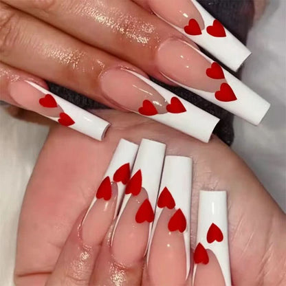 Ongles Press-On Roses Premium | Application Rapide et Élégante