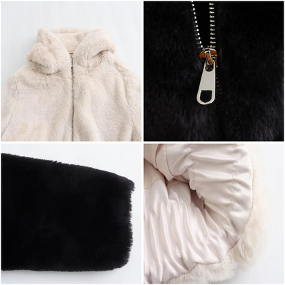 Manteau en Fausse Fourrure pour Femmes | Élégance Vegan et Confort Optimal