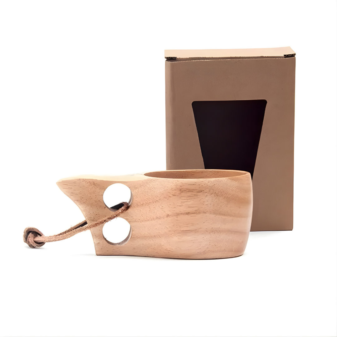 Tasse en Bois Artisanale | Unique et Écologique pour Décorations Rustiques