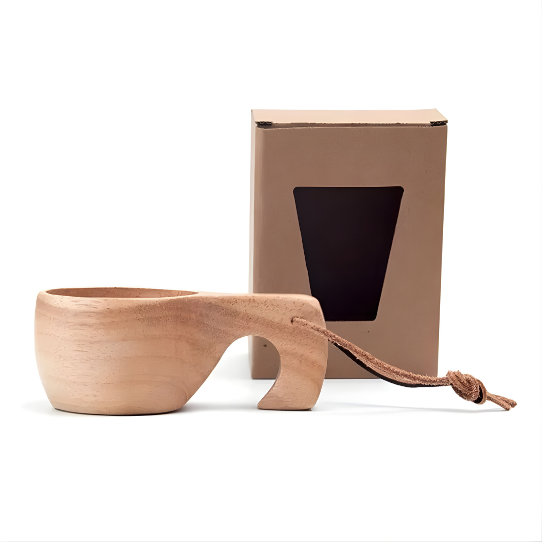 Tasse en Bois Artisanale | Unique et Écologique pour Décorations Rustiques