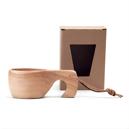 Tasse en Bois Artisanale | Unique et Écologique pour Décorations Rustiques