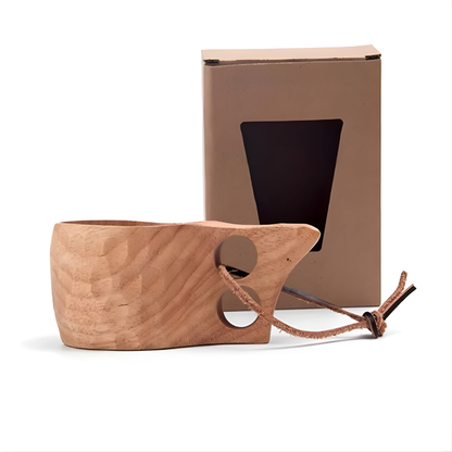 Tasse en Bois Artisanale | Unique et Écologique pour Décorations Rustiques