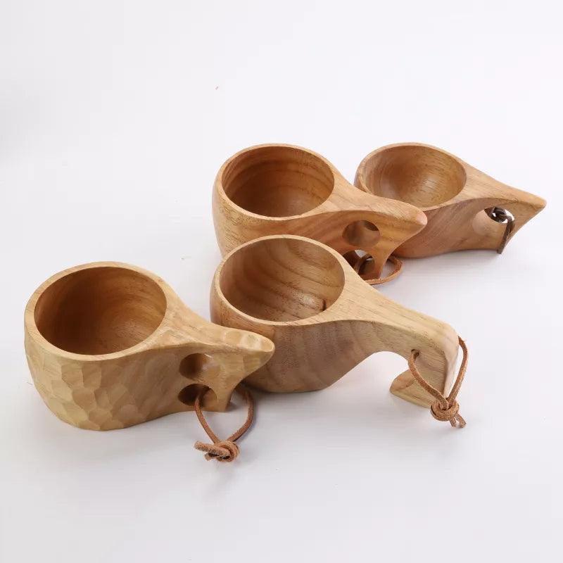 Tasse en Bois Artisanale | Unique et Écologique pour Décorations Rustiques