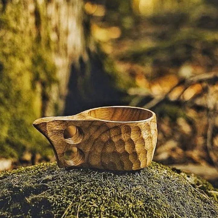 Tasse en Bois Artisanale | Unique et Écologique pour Décorations Rustiques