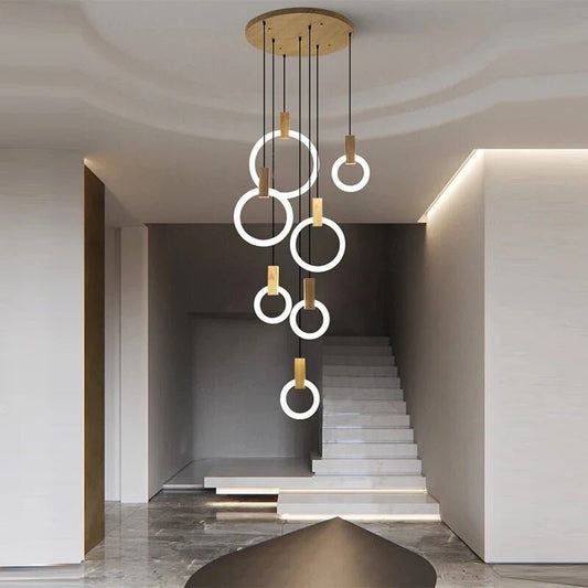 Lustre en Bois Moderne | Éclairage Personnalisable et Écologique