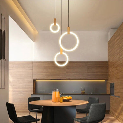 Lustre en Bois Moderne | Éclairage Personnalisable et Écologique