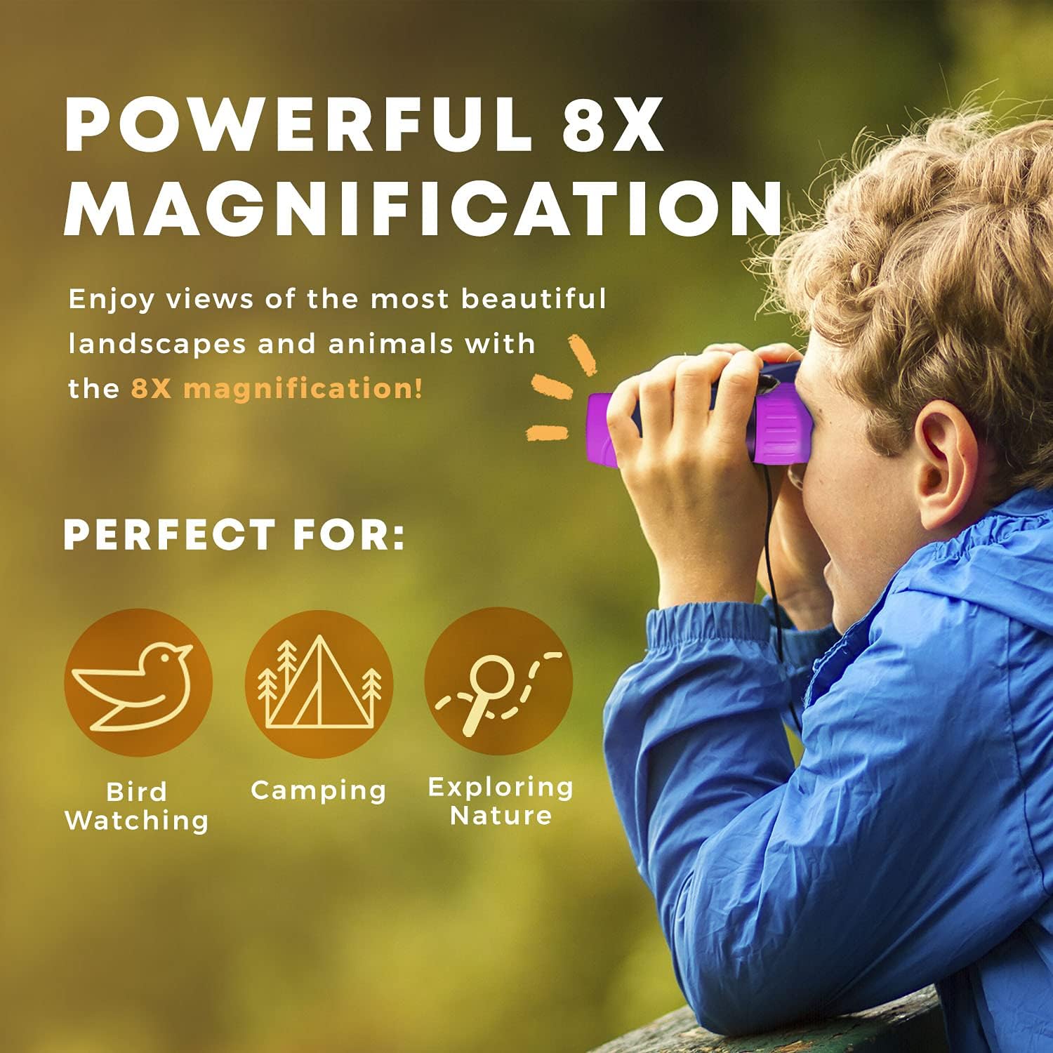 Jumelles pour Enfants Compactes | Observation Claire et Aventures en Plein Air